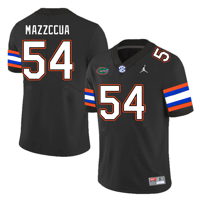 Men #54 Micah Mazzccua Florida Gators College Football Jerseys Stitched-Black
